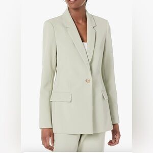 The Drop pistachio green blazer